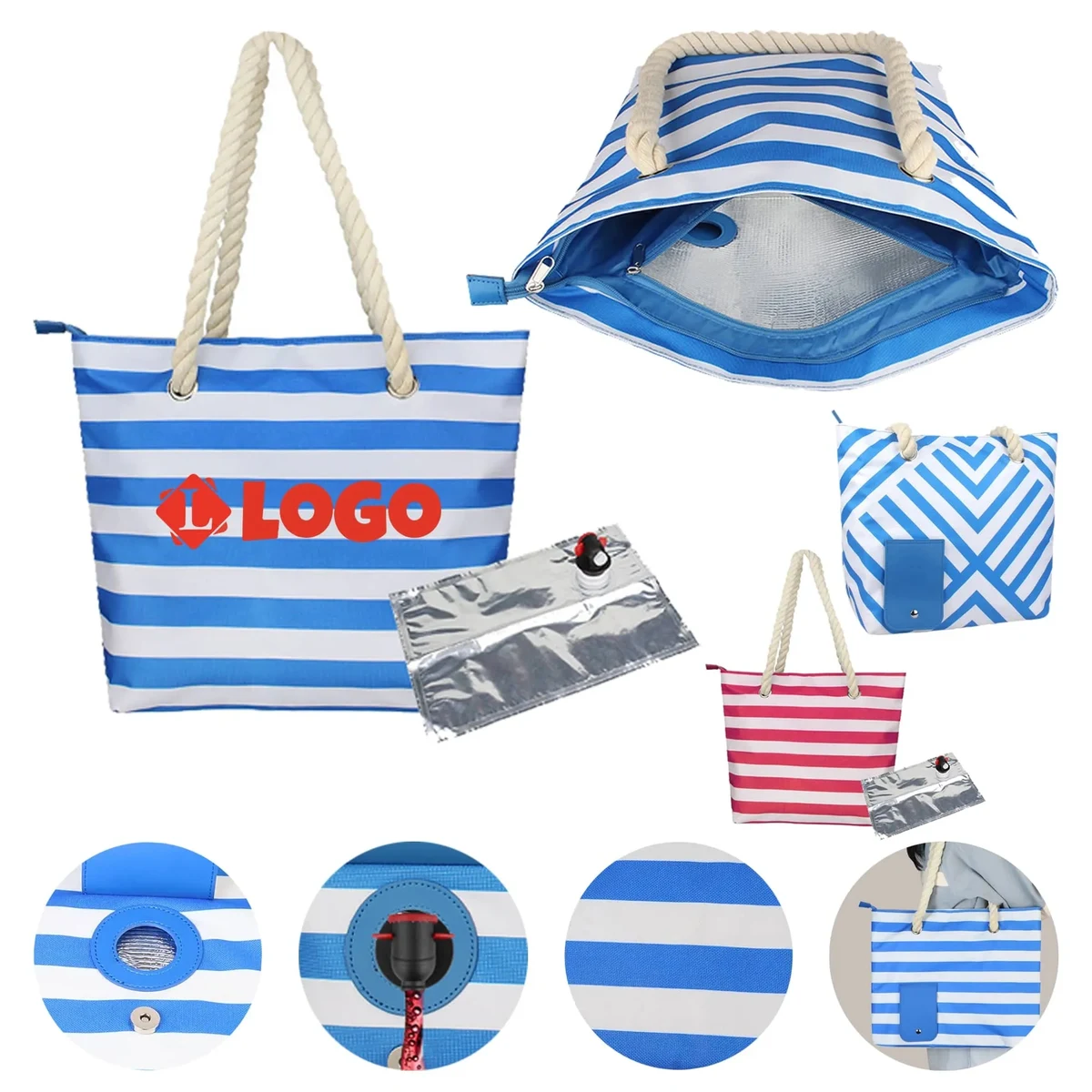 Portable Premium Insulated Wine Tote Bag 1