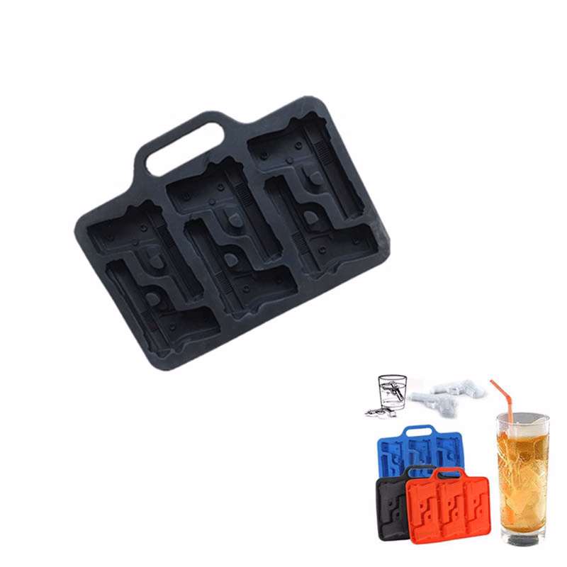 Cool Cube Gun Pistol Shape Mold Tray