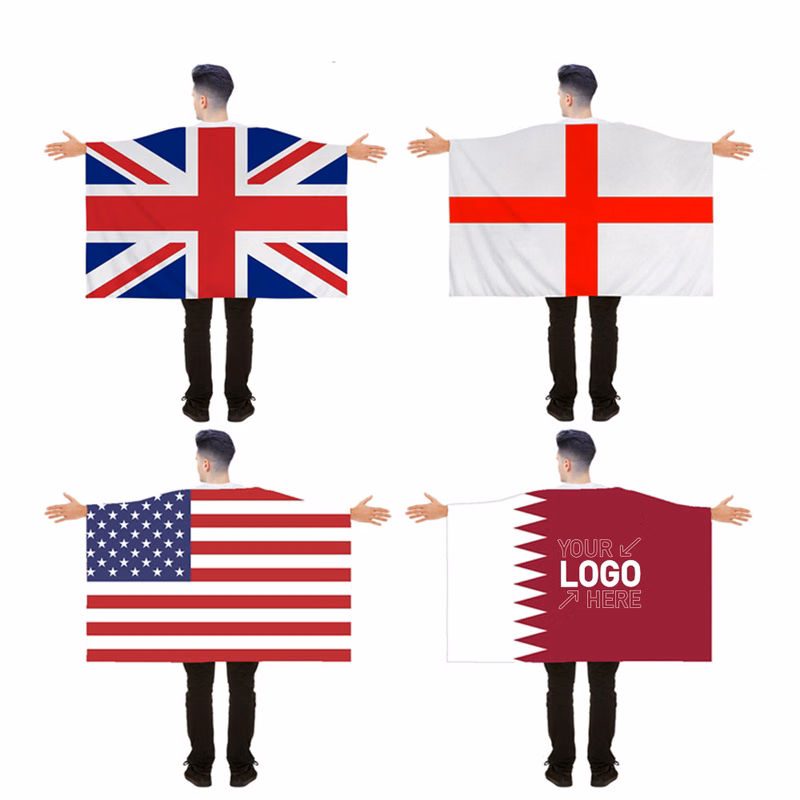 Qatar World Cup Customized National Flag Cloak