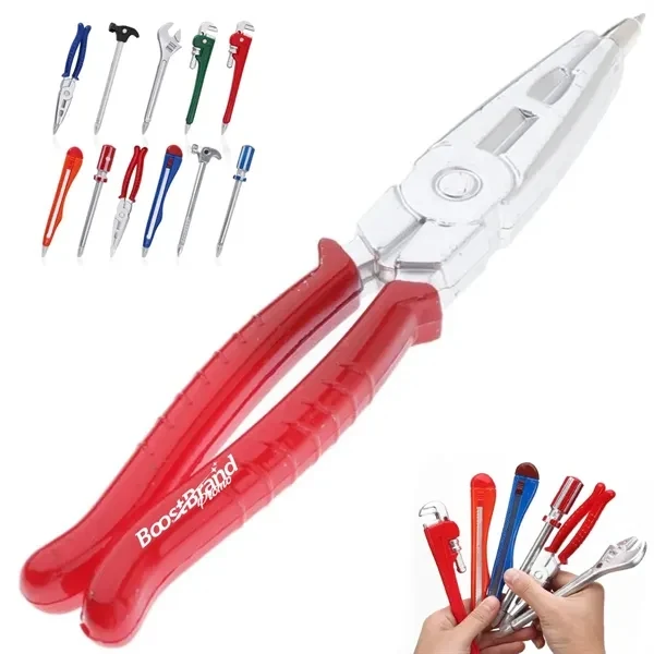 Custom Tool-Shaped Ballpoint Pens Resembling Wrenches and Hammers — Office Fun, custom pen with logo imprint 1