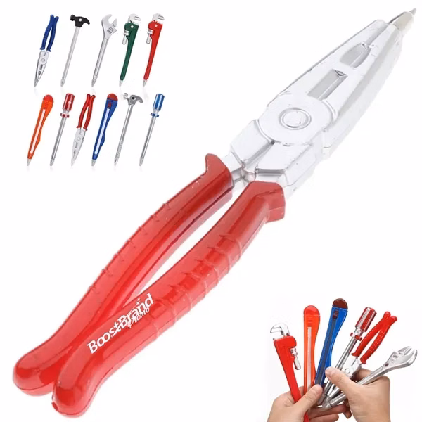 Custom Tool-Shaped Ballpoint Pens Resembling Wrenches and Hammers — Office Fun
