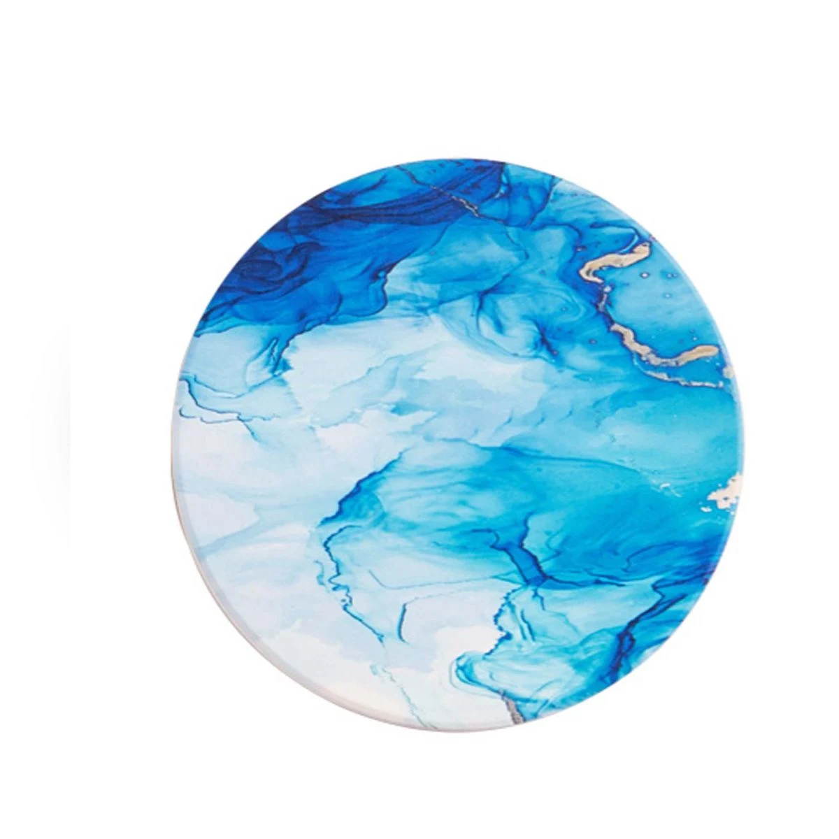 MOQ 20 Round Ceramic Cork Coaster 1