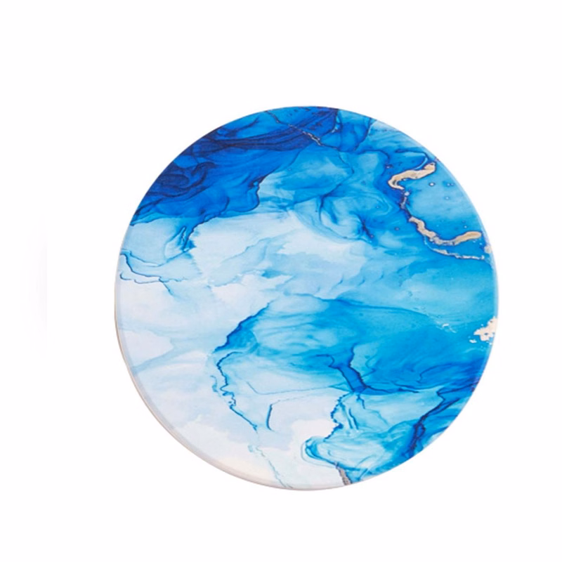MOQ 20 Round Ceramic Cork Coaster