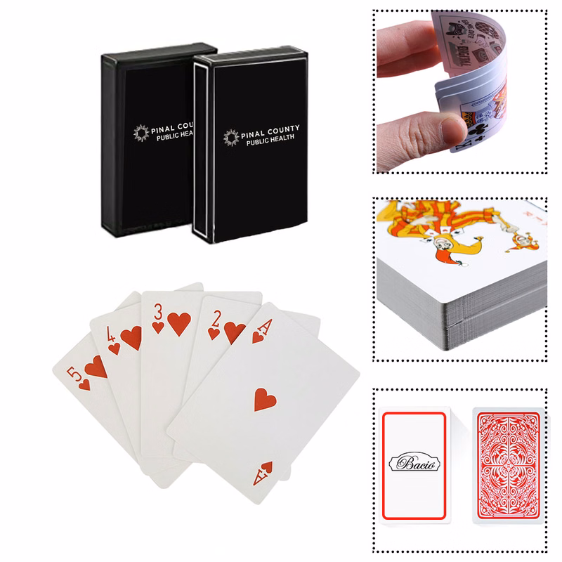 3.42" x 2.44" - Full Color Printed poker 350g playing cards