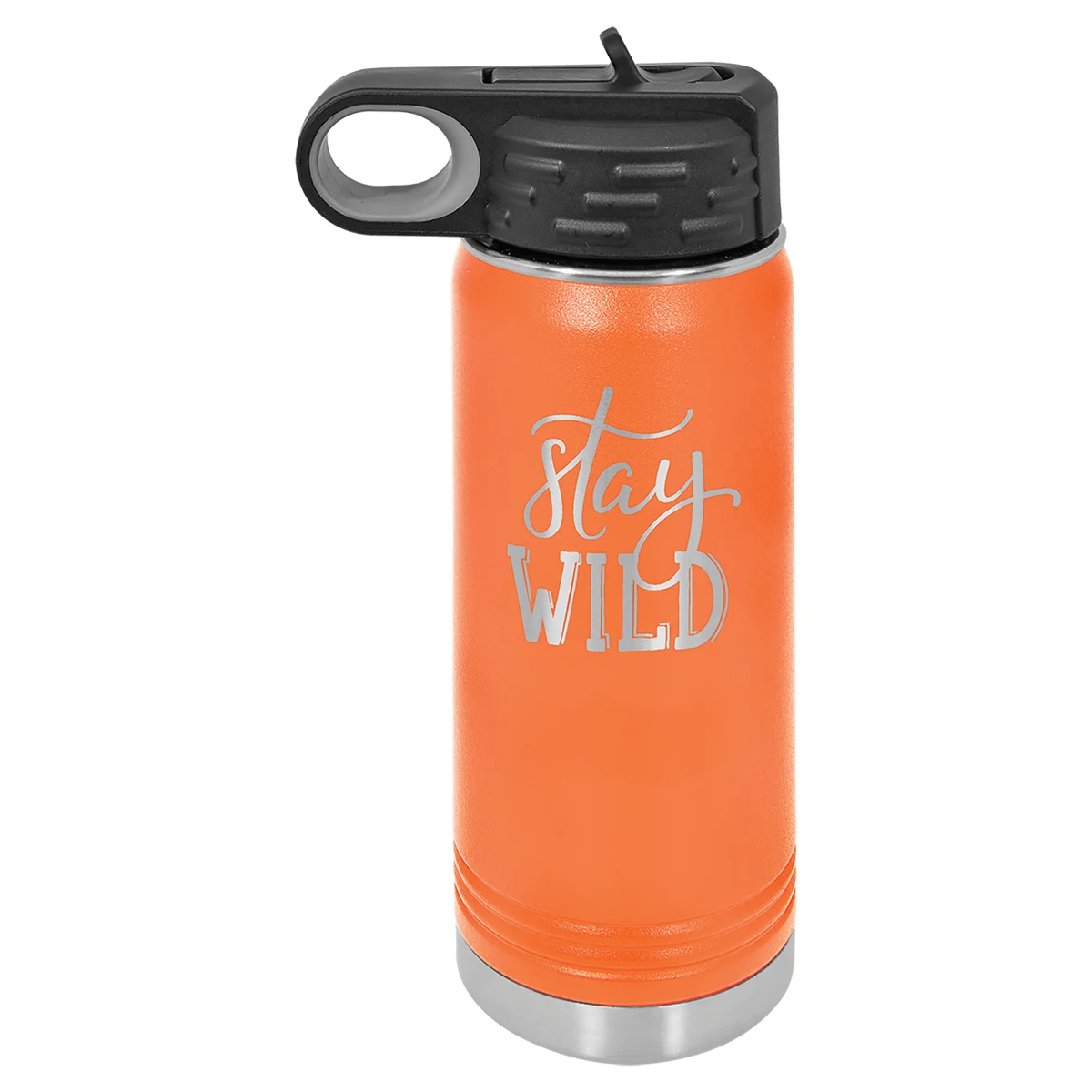 Polar Camel 20 oz. Orange Water Bottle, custom water bottle with logo imprint 1