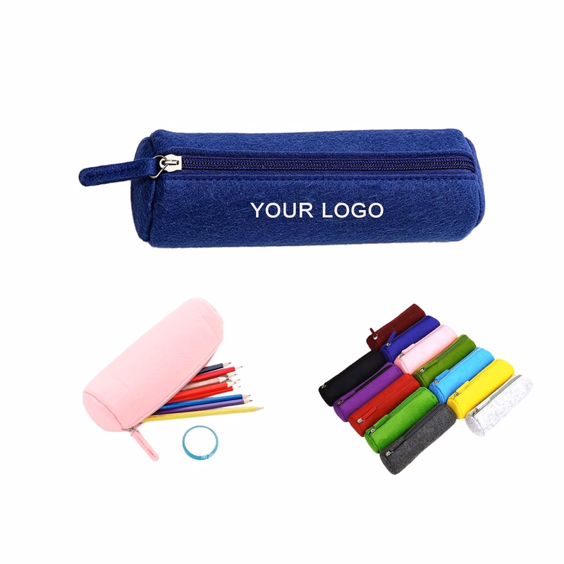 Portable Felt Pouch Multi Use For Pens Eyeglasses
