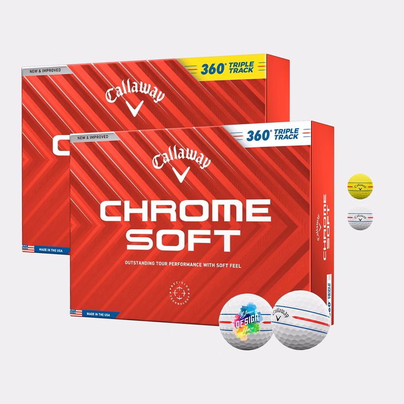 Callaway® 12 Pack Chrome Soft 360 Triple Track Golf Balls