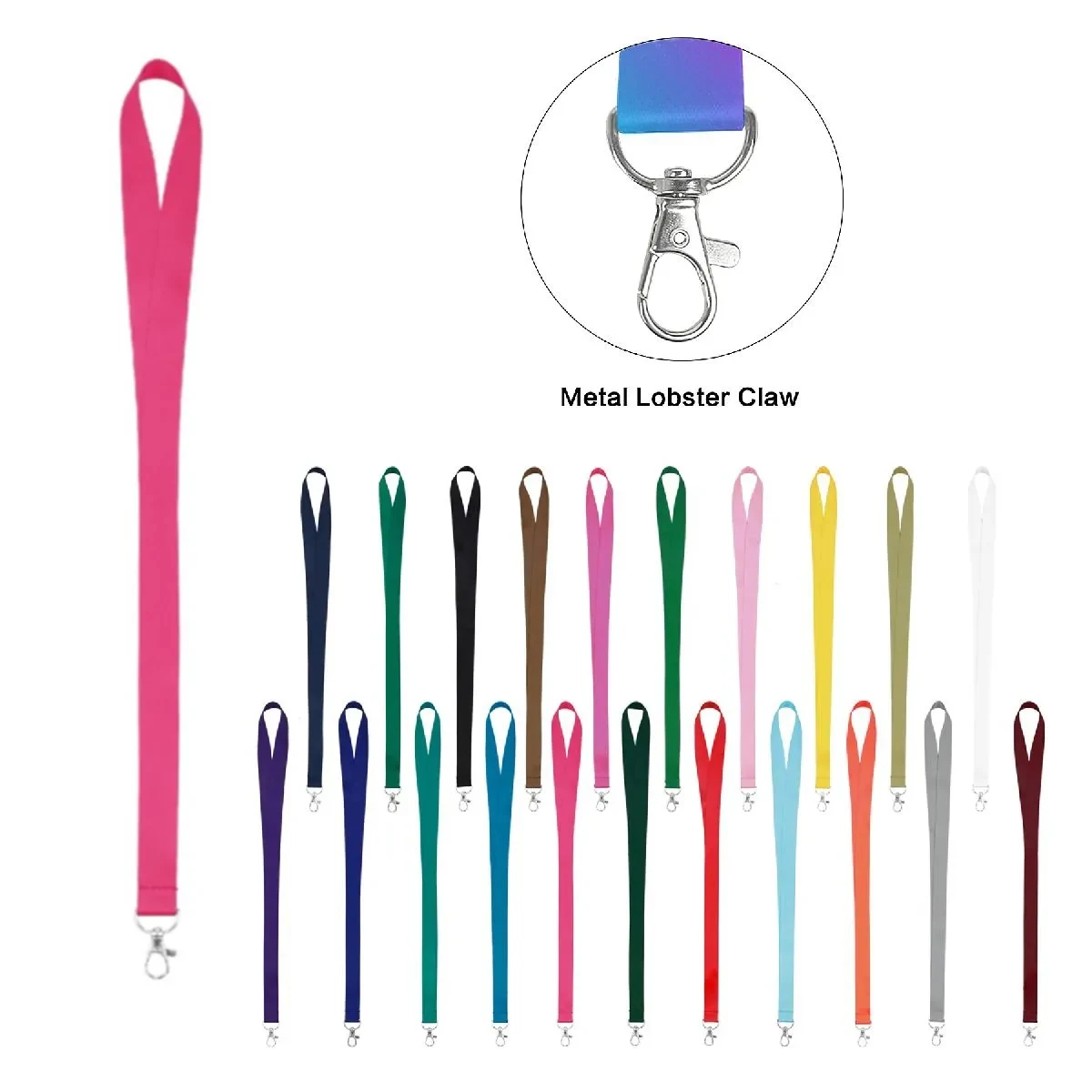 3/4'' FULL COLOR DYE-SUBLIMATED LANYARD W/ LOBSTER CLIP 1