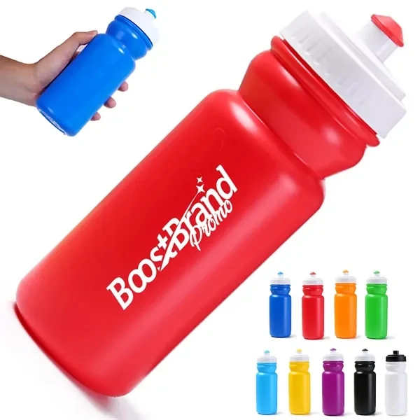Custom Plastic Sports Water Bottle with Pull-Top Lid — Fitness & Event Hydration 1