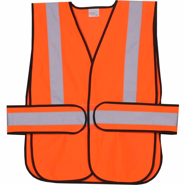 Polyester Orange Solid Safety Vest SV407