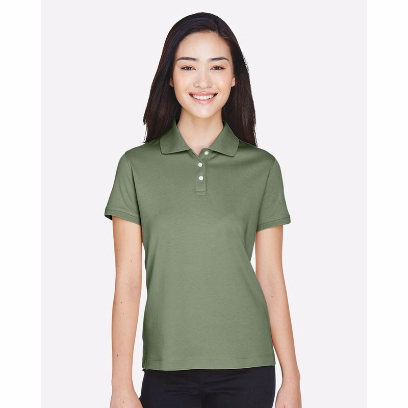 Women's Perfect Pima Interlock Polo - D140SW
