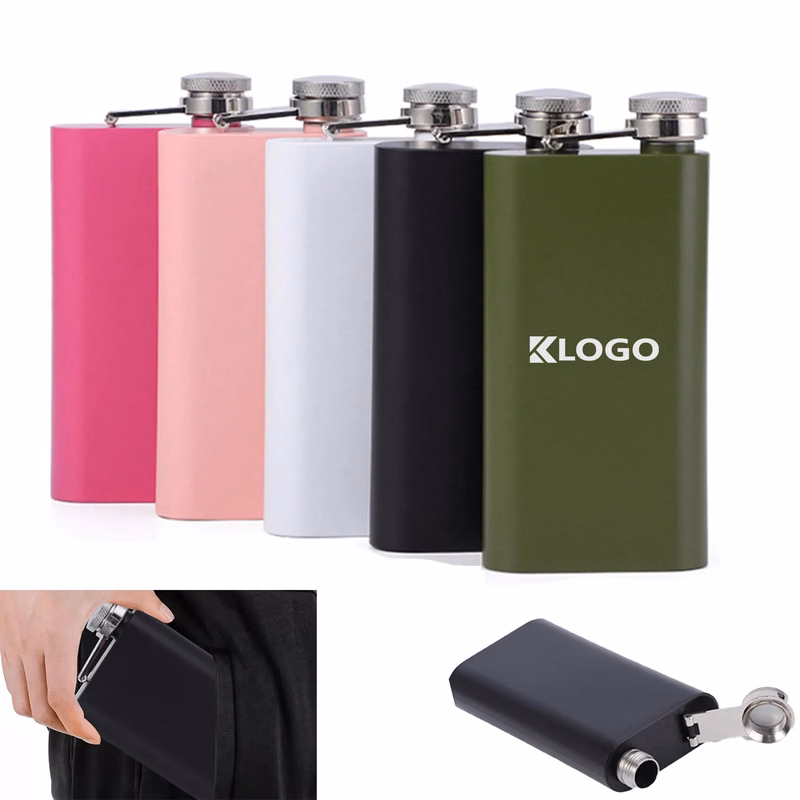 Stainless Steel Slim 6 Oz Hip Flask