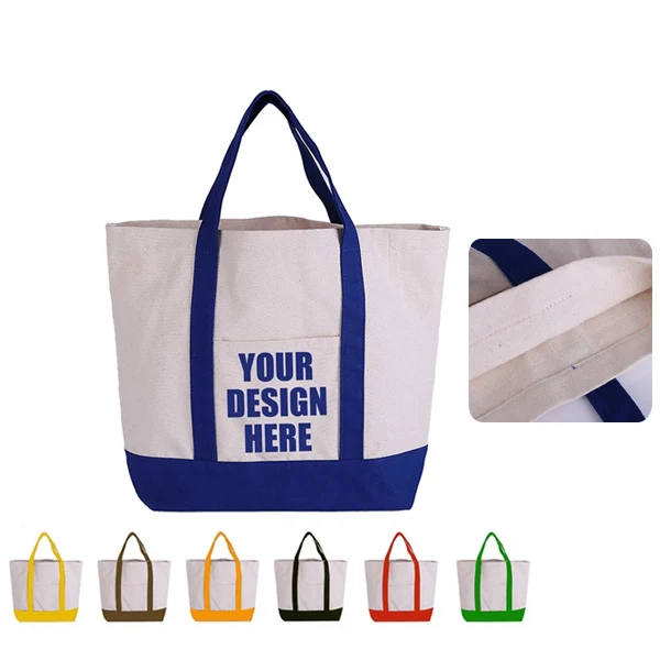 Stylish Canvas Handbag, custom tote bag with logo imprint 1