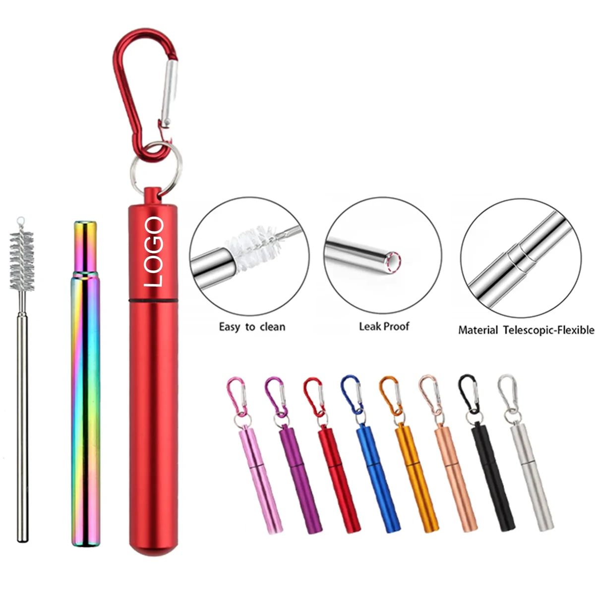 Portable Folding Straw Set 1