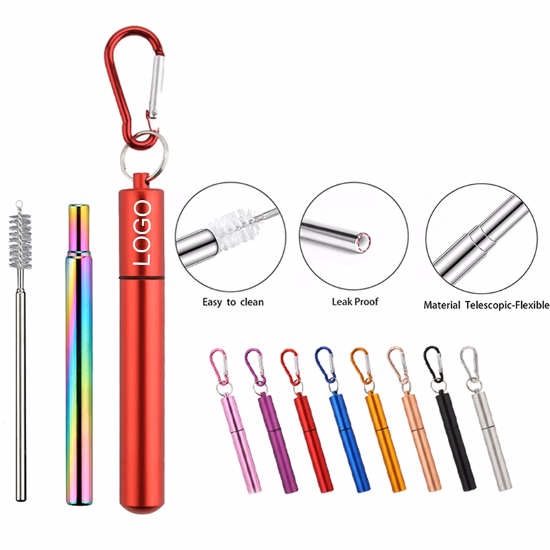 Portable Folding Straw Set