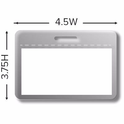 4.5W x 3.75H Plastic Badge Holder