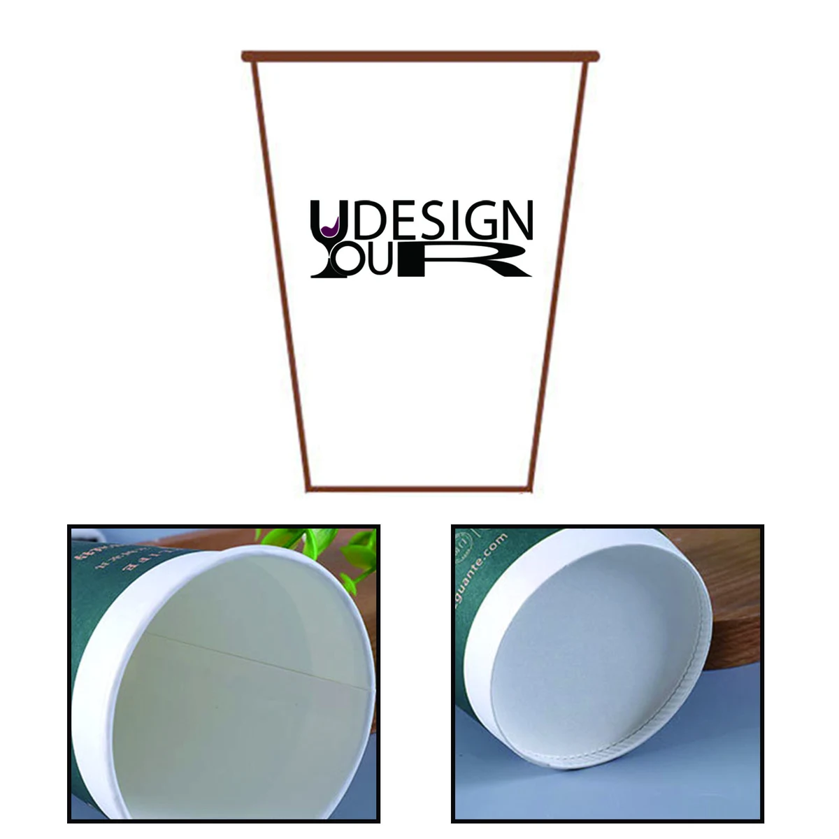 MOQ50 8 OZ Disposable Paper Cup Full Color 1