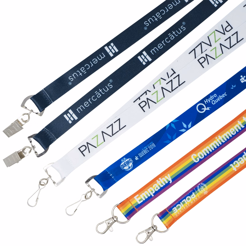 Dye Sublimated Lanyards: 3/4" W x 36" L