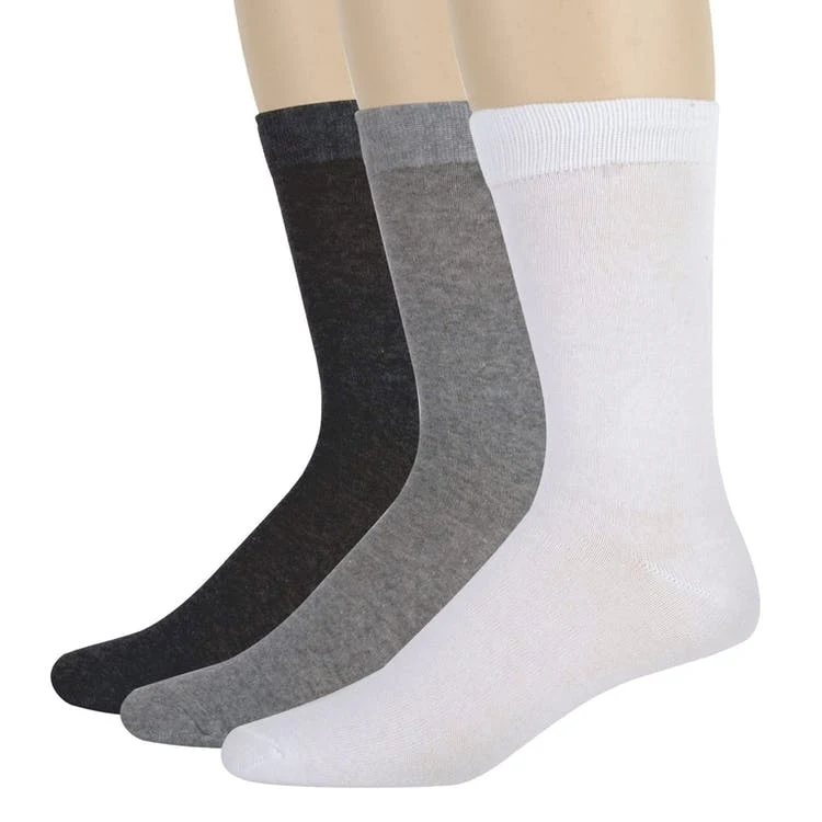 Men's Crew Socks - Assorted Neutral Colors 1