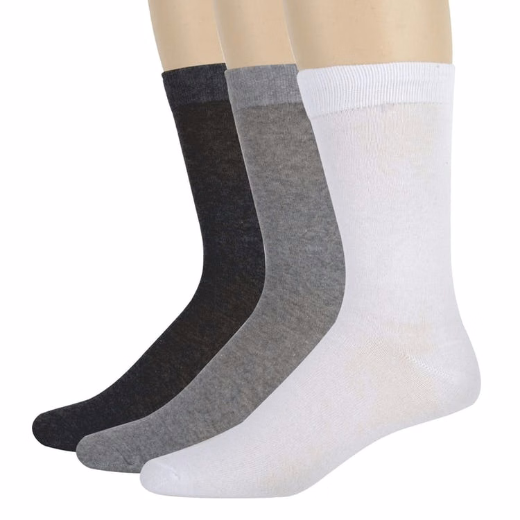 Men's Crew Socks - Assorted Neutral Colors