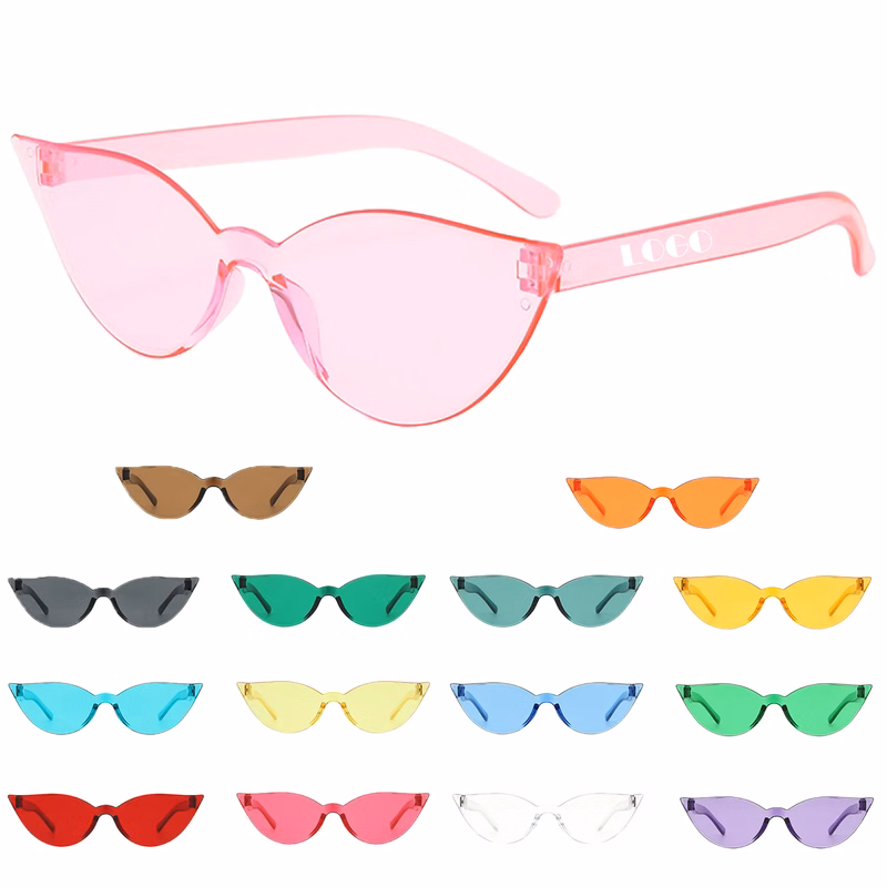 MOQ 20 Rimless Cat Eye Fashion Sunglasses