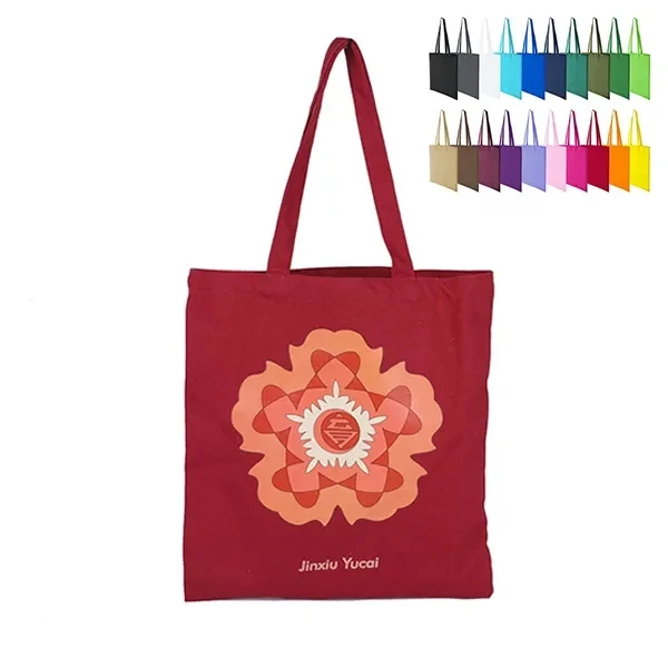 6oz. Colored Cotton Tote Bag -15x16 1