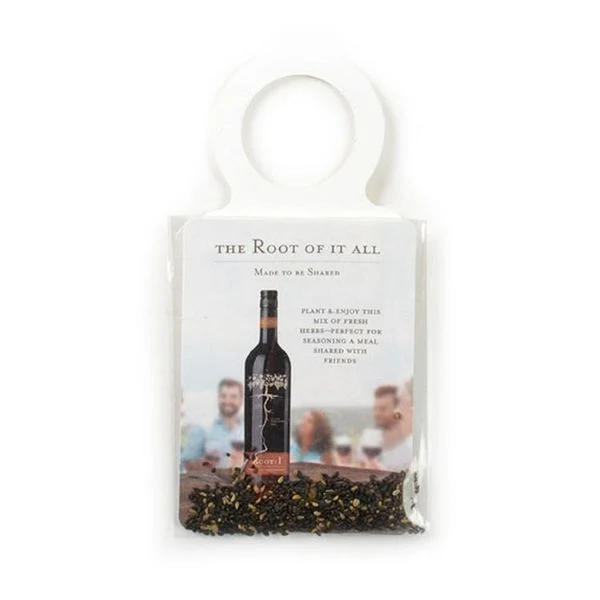 Seed Packet with Cardstock Wine Collar 1