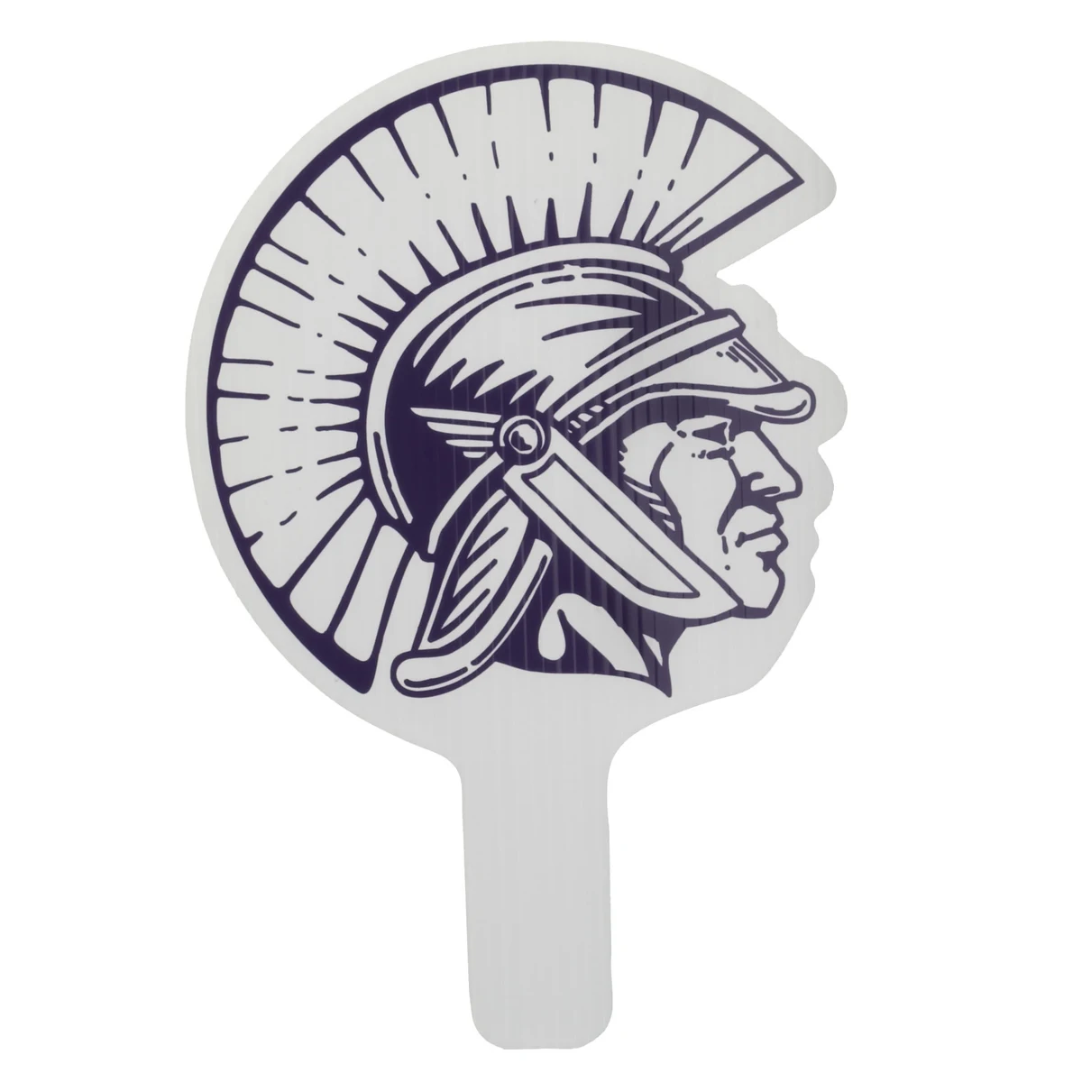 Trojan Mascot Hand Fan, Screen Printed 1