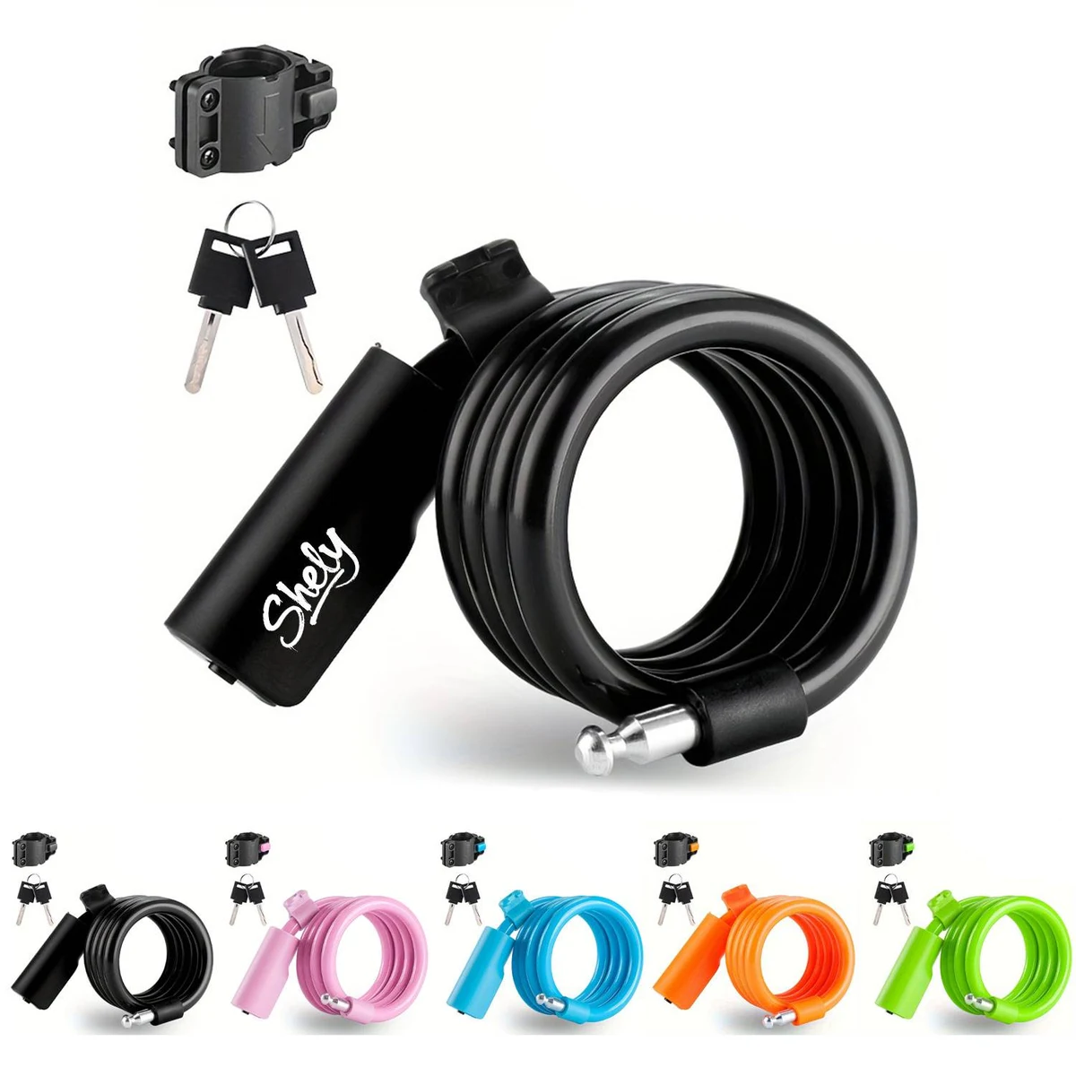 Portable Anti Theft PVC Bike Cable Lock 1