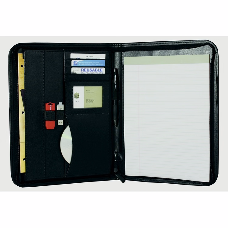 Elite Padfolio Folder with Zipper Closure - New