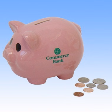 Pink Ceramic Piggy Bank
