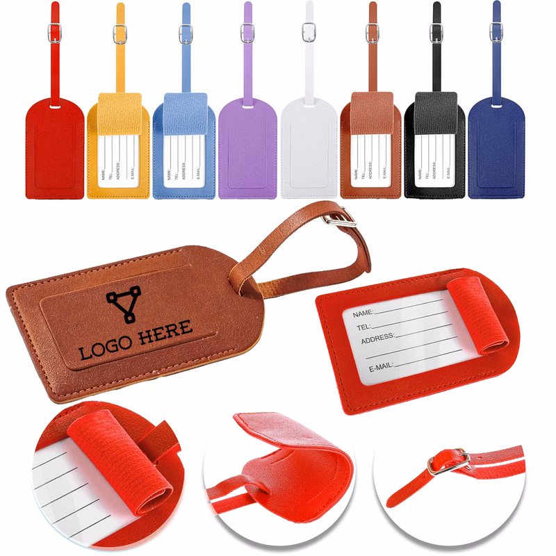 Personalized PU Leather Luggage ID Tag
