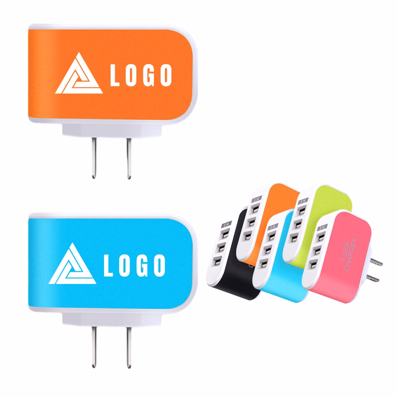 Portable 3-Outlet USB Charging Station