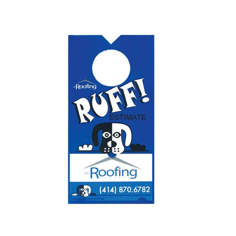 Slotted Door Hanger Custom Printed - Business Card Hanger 1