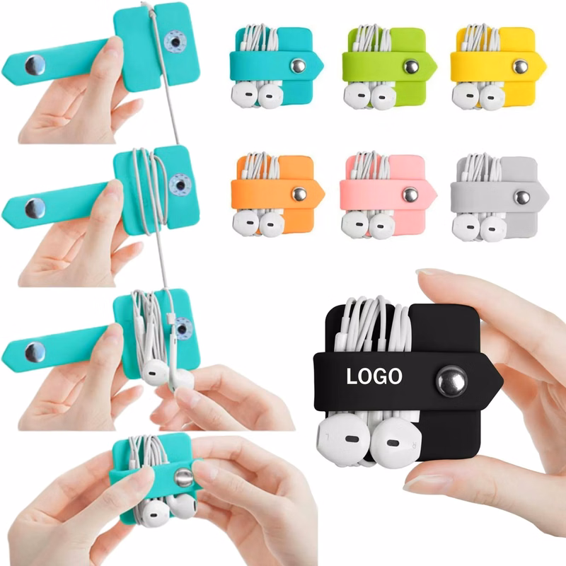 Buckle Design Silicone Cable Organizer