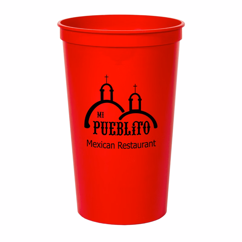 22 oz. Smooth Colored Stadium/Souvenir Cup