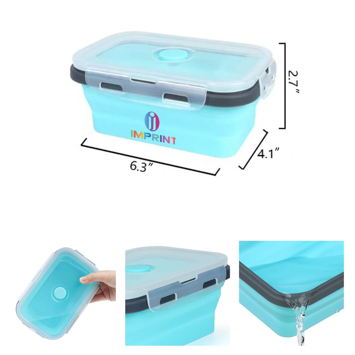 Collapsible Foldable Silicone Food Storage Containers 1