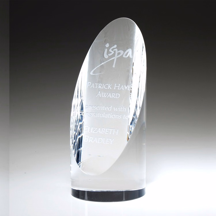 5" Cylinder Crystal Award