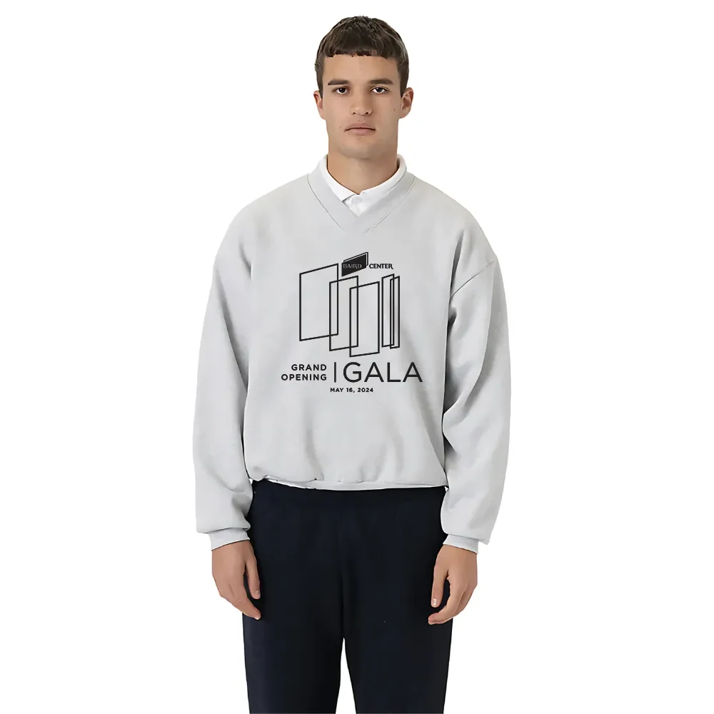 Heavy Fleece V-Neck Sweatshirt, custom hoodie or sweatshirt with logo imprint 1