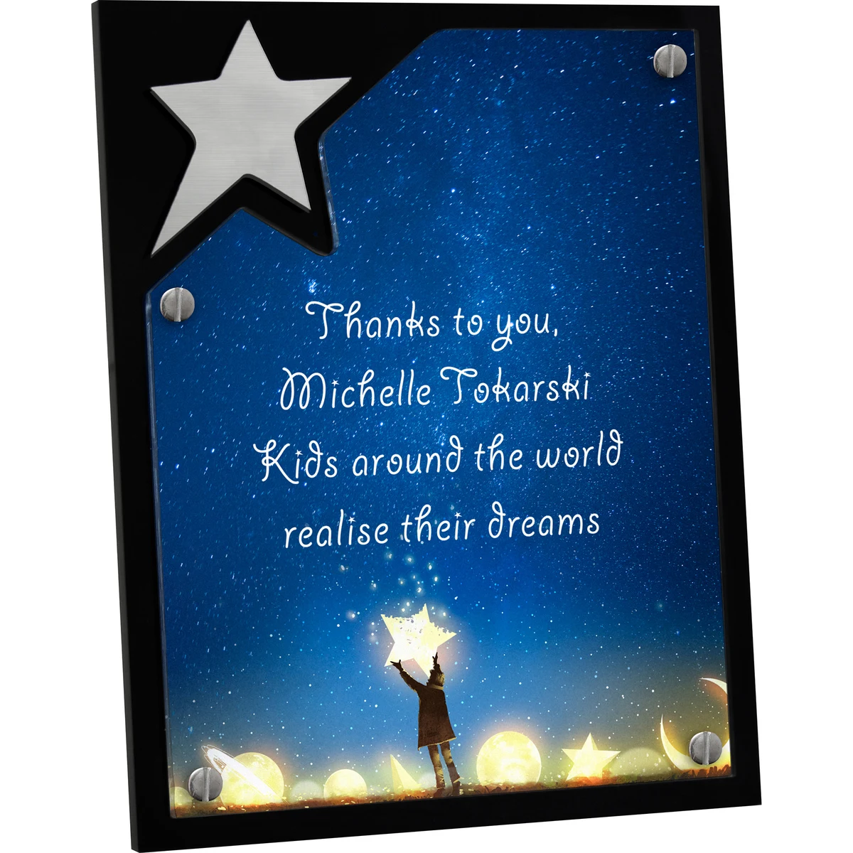 North Star Plaque (8" x 10" x 3/8") Full Colour PhotoImage 1