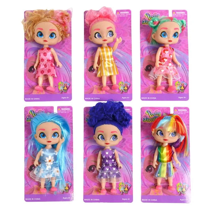 Dolls with Colorful Hair - Assorted 1