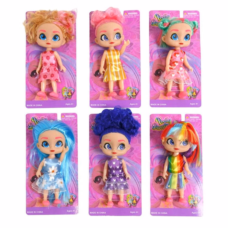 Dolls with Colorful Hair - Assorted