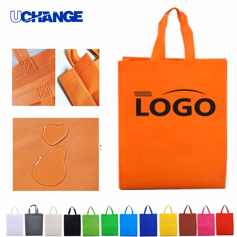 Vertical Non-Woven Tote Bag with Customizable Logo