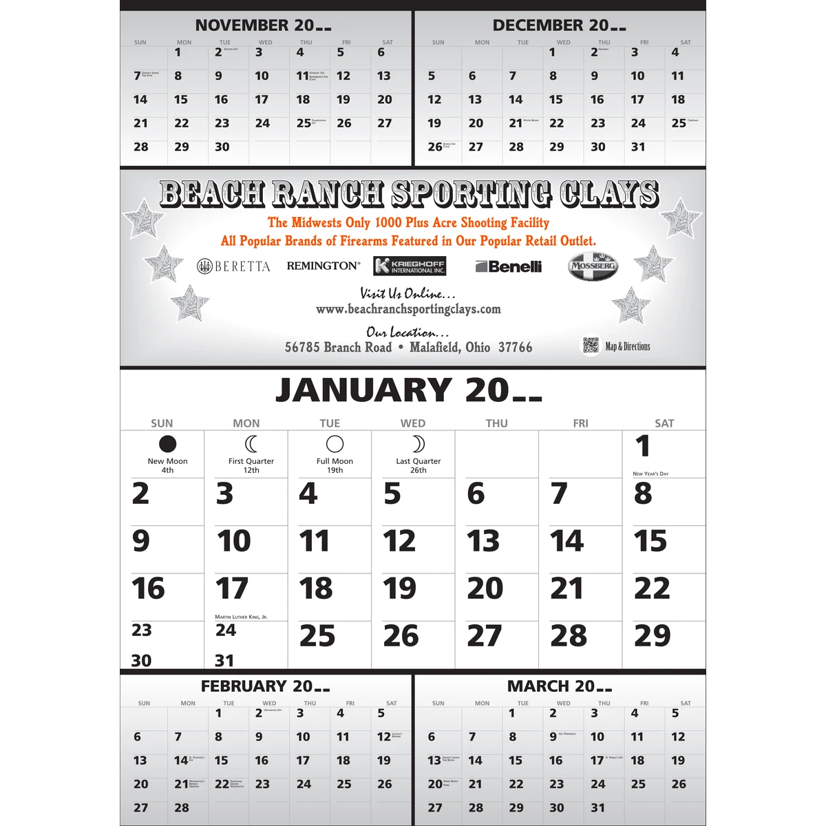 Style 175 Large 12-Sheet Calendar 1
