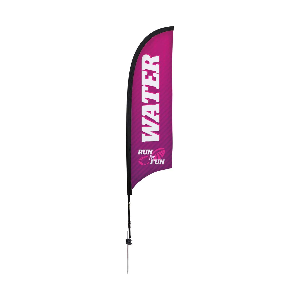 7' Premium Razor Sail Sign Kit (Single-Sided with Ground Spike) 1