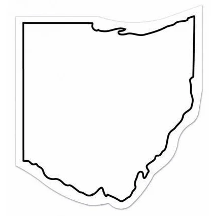Ohio State Shape Magnet - Full Color 1