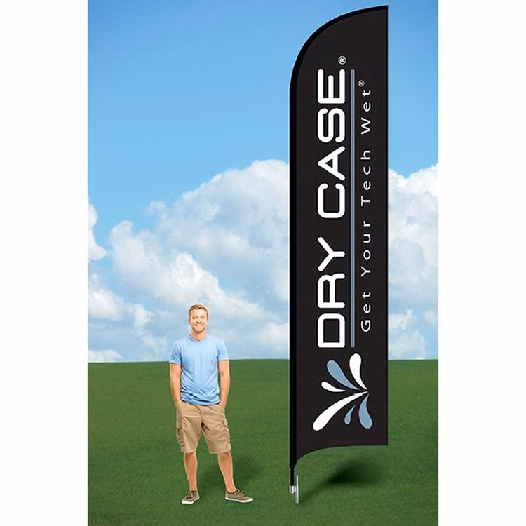 15ft Advertising Flag with Ground Stake-Double