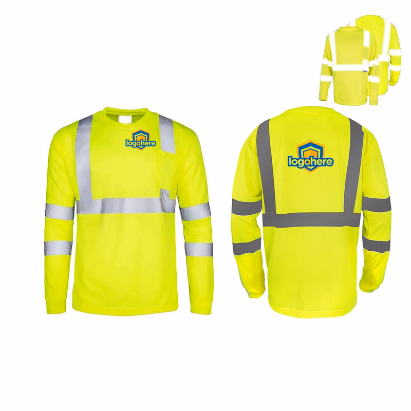 MOQ 20 Hi-Vis Polyester Work Shirt