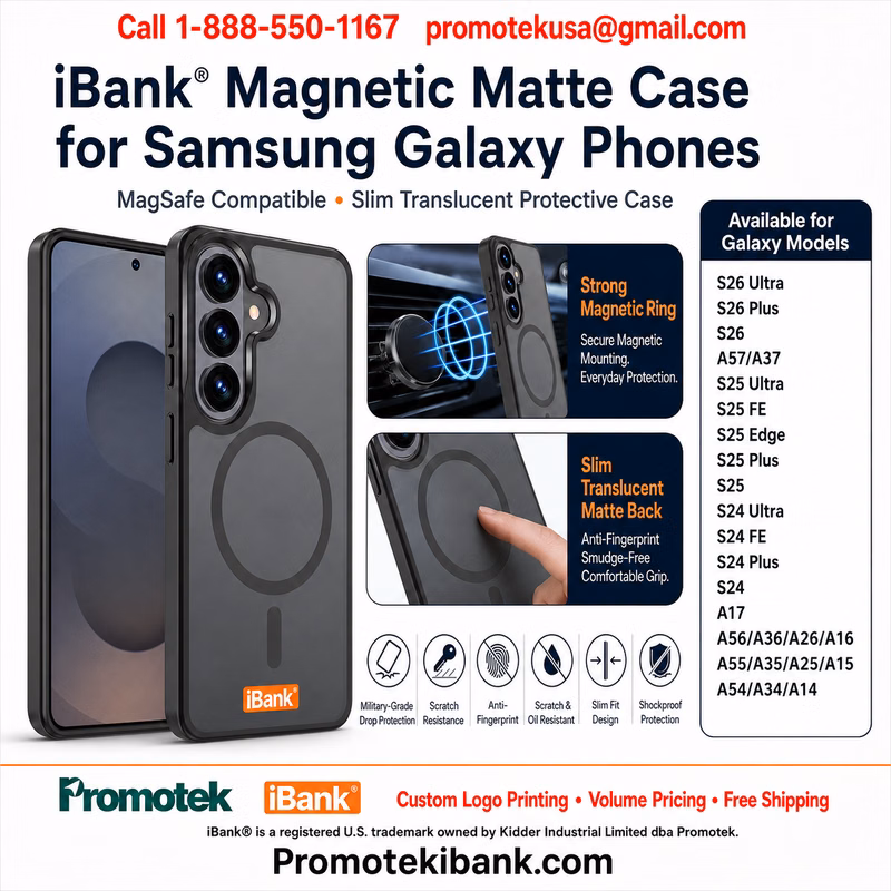 Magnetic Matte Case for Samsung Galaxy A17/A16/A26 6.7 Shockproof Case compatible with Galaxy phones