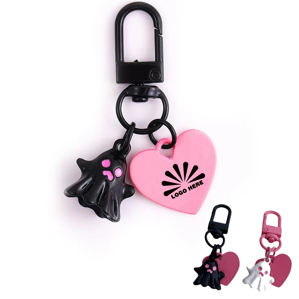 Cute Personalized Little Ghost Keychain Can Be Customized 1